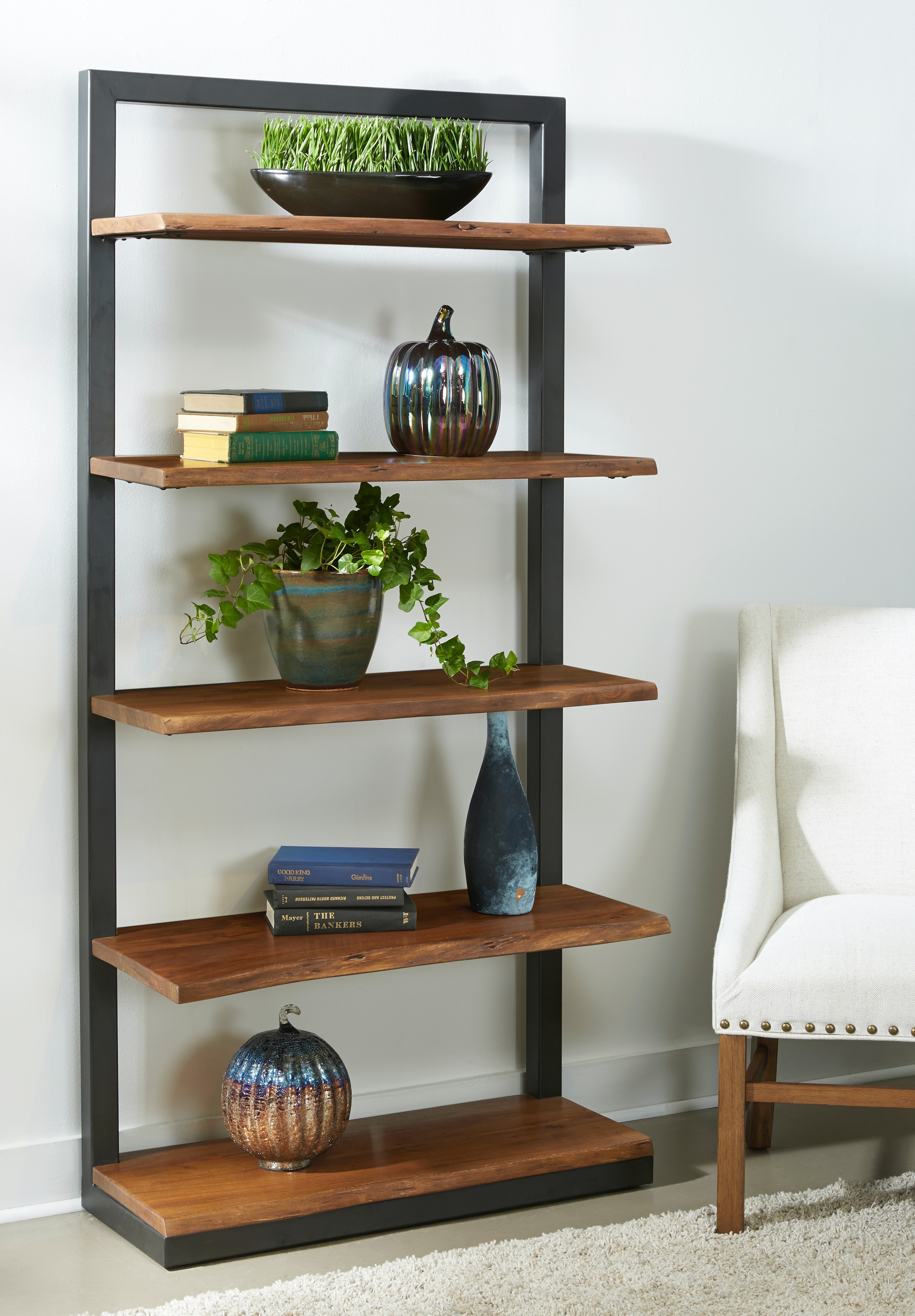 Whitley live edge bookcase hotsell